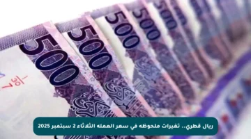 ريال قطري.. تغيرات ملحوظة في سعر العملة الثلاثاء 2 سبتمبر 2025